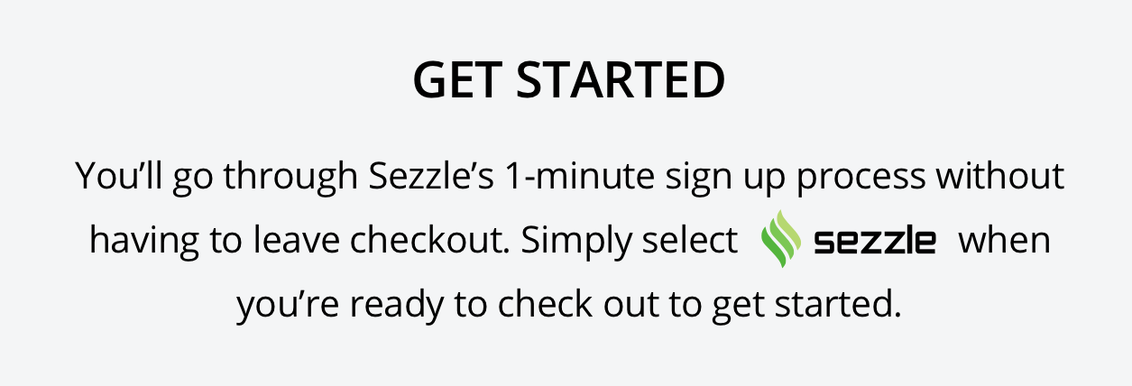 Sign up for Sezzle